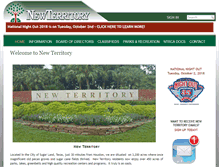 Tablet Screenshot of newterritory.org